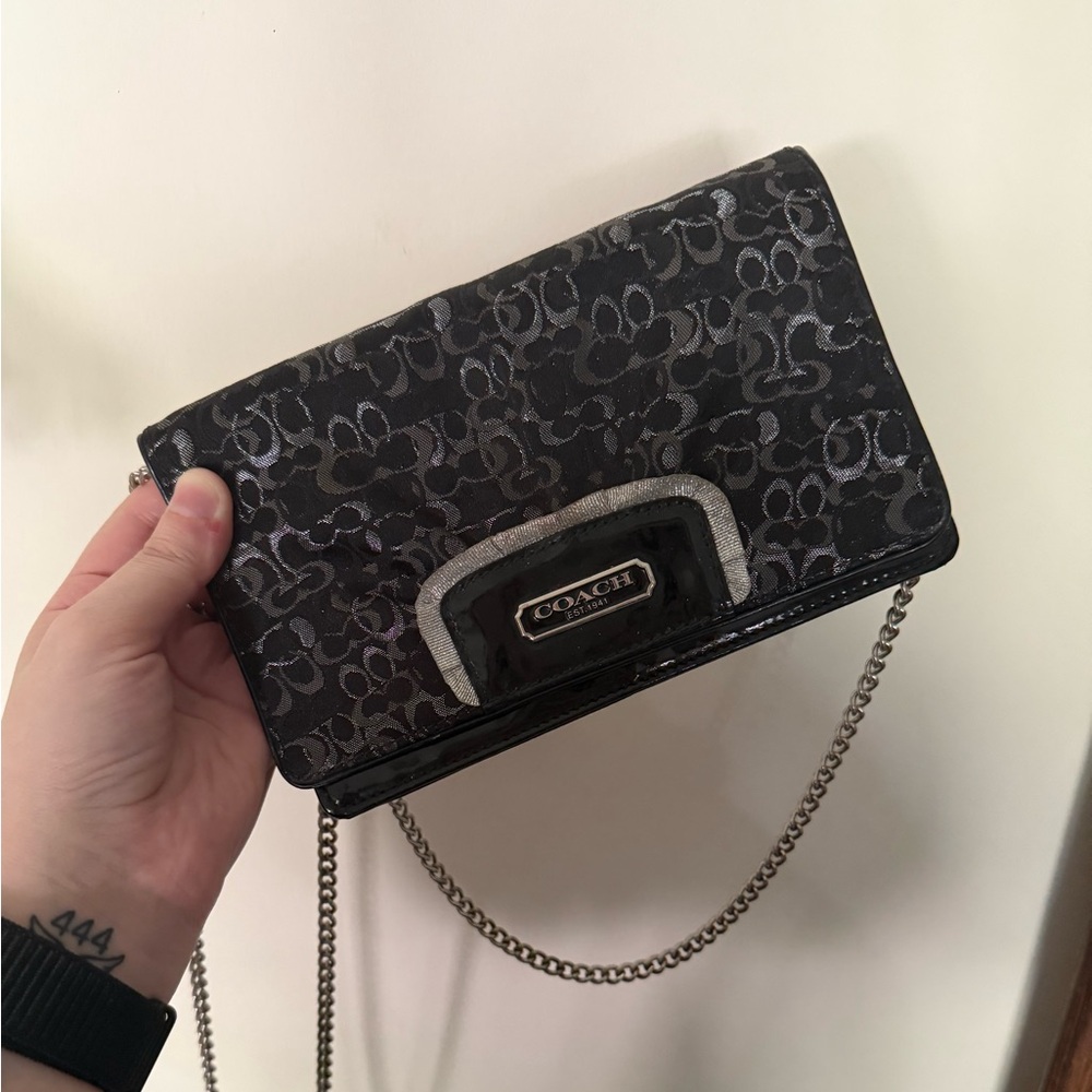 *HTF - NWT* COACH Optic Lurex Crossbody/Clutch